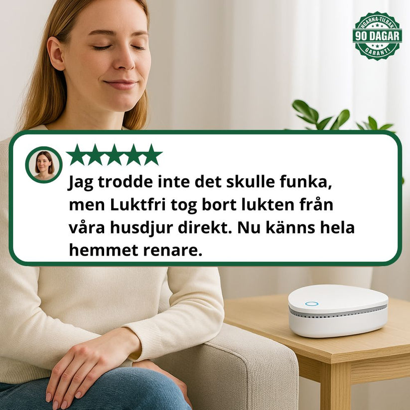 Luktfri – Ta bort dåliga lukter snabbt och enkelt!